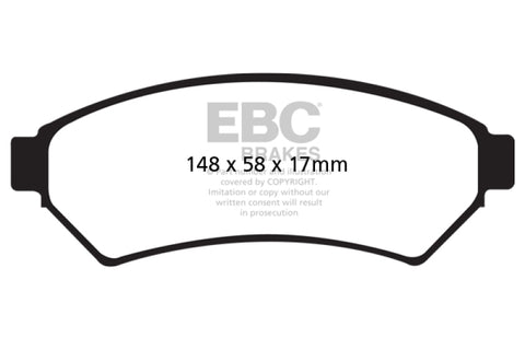 EBC 04-05 Buick Terraza 3.5 FWD Greenstuff Front Brake Pads - DP61727