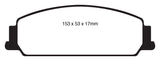 EBC 08-10 Pontiac G8 3.6 Yellowstuff Front Brake Pads - DP41833R
