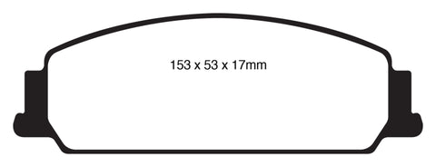 EBC 08-10 Pontiac G8 3.6 Yellowstuff Front Brake Pads - DP41833R
