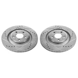 Power Stop 10-11 Audi S4 Rear Evolution Drilled & Slotted Rotors - Pair - EBR1015XPR