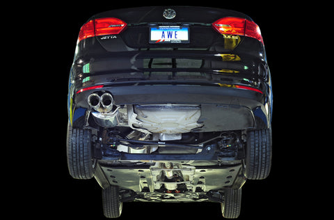 AWE Tuning Mk6 Jetta 2.5L Touring Edition Exhaust - Polished Silver Tips - 3015-22060