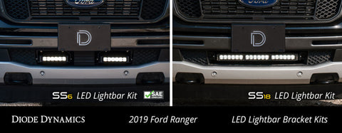 Diode Dynamics 19-21 Ford Ranger SS18 LED Lightbar Kit - Amber Combo - DD6598
