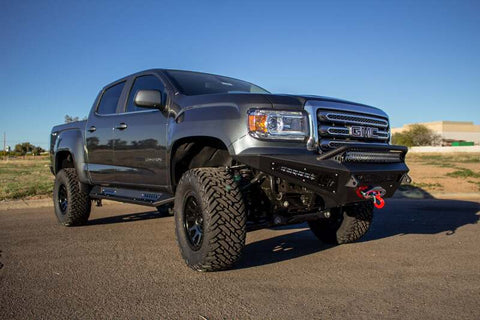 Addictive Desert Designs 15-18 Chevy Colorado HoneyBadger Front Bumper w/ Winch Mount - F357382720103