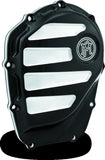 Performance Machine Cam Cover Scallop - Contrast Cut Platinum - 0177-2072-BMP