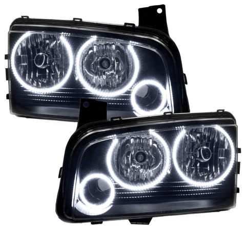 Oracle Dodge Charger 05-10 LED Triple Ring Halo Kit - White - 1118-001