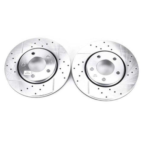 Power Stop 02-07 Chrysler Town & Country Front Evolution Drilled & Slotted Rotors - Pair - AR8751XPR