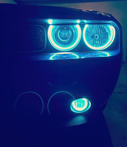 Oracle Dodge Challenger 08-14 Halo Kit (ProjectorHL) - ColorSHIFT w/ BC1 Controller - 2238-335
