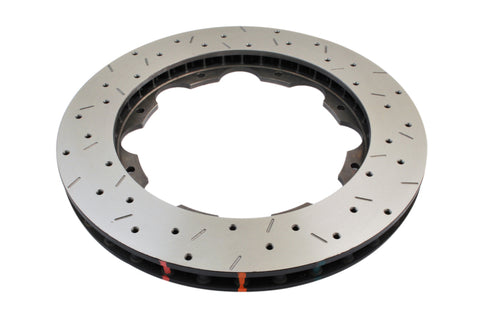 DBA 09+ Nissan GTR Rear Drilled & Slotted 5000 Series Brembo Direct Replacement Rotor - 52323.1XS