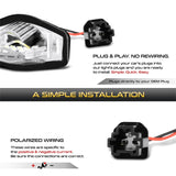 xTune 09-18 Honda Fit LED License Plate Bulb Assembly White 5500K LAC-LP-HODY08 - Pair - 9045004