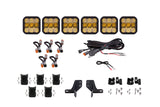 Diode Dynamics Bronco SS5 6-Pod CrossLink Grille Lightbar Kit Sport - Yellow Combo - DD7236