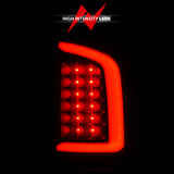 ANZO 2002-2006 Dodge  Ram 1500 LED Tail Lights w/ Light Bar Black Housing Smoke Lens - 311369