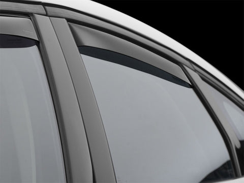 WeatherTech 2013+ Ford Fusion Rear Side Window Deflectors - Dark Smoke - 81732