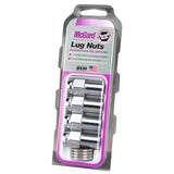 McGard Hex Lug Nut (Long Shank - .946in.) M12X1.5 / 13/16 Hex / 1.85in. Length (4-pack) - Chrome - 62002