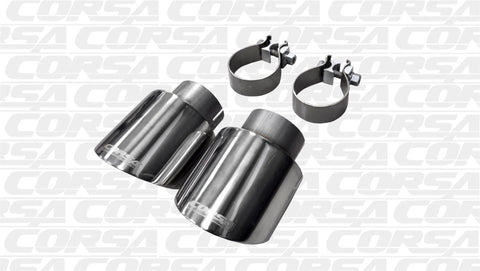 Corsa 10-14 Volkswagen R Mk6 Polished Two 4.0in Polished Pro-Series Tips - 14497