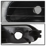 xTune Chevy Silverado 99-02 Amber Reflector Bumper Lights Black CBL-JH-CS99-AM-BK - 5064271