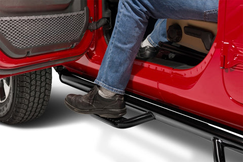 N-Fab Nerf Step 2018 Jeep Wrangler JL 2 Door - Gloss Black - W2W - 3in - J1846-GB