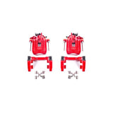 Power Stop 00-06 Audi TT Quattro (w/Non Vented Rotors Only) Rear Red Calipers w/Brackets - Pair - S2574