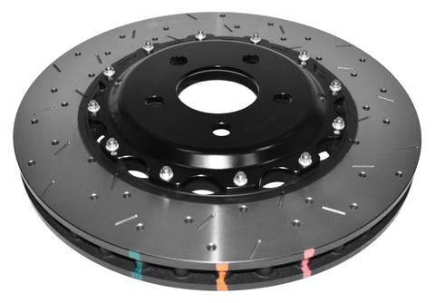 DBA 04-08 Mazda RX-8 Front 5000 Series Cross Drilled Rotor w/Black Hat - DBA52550BLKXS
