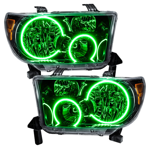 Oracle 07-11 Toyota Tundra Pre-Assembled Headlights - Black Housing - w/o Controller - 7119-334