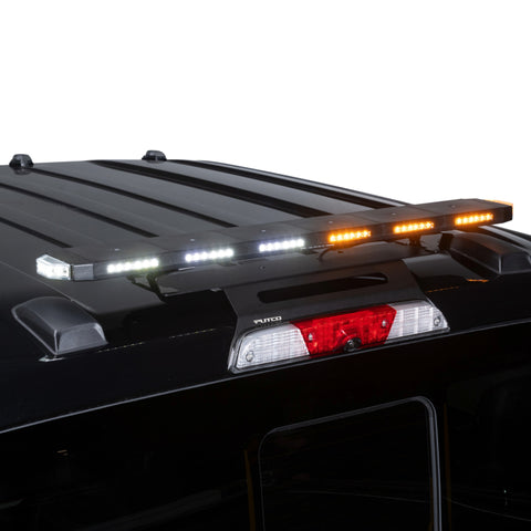 Putco 36In Universal 36In Tri Color Hornet Light (Amber/Blue/White) - LED Stealth Rooftop Strobe Bar - 950236