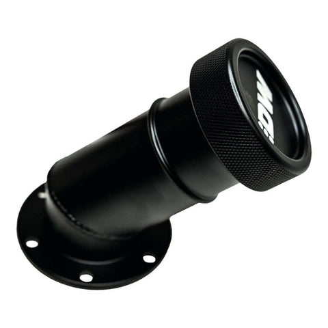 DeatschWerks Angled Filler Neck w/Cap - Matte Black - 6-03-FST-ANGLE