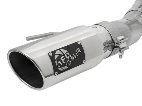 aFe MACHForce-XP 3in to 3-1/2in 304 SS Cat-Back Exhaust w/Polished Tips 17-18 Ford F-150 Raptor 3.5L - 49-33094-P