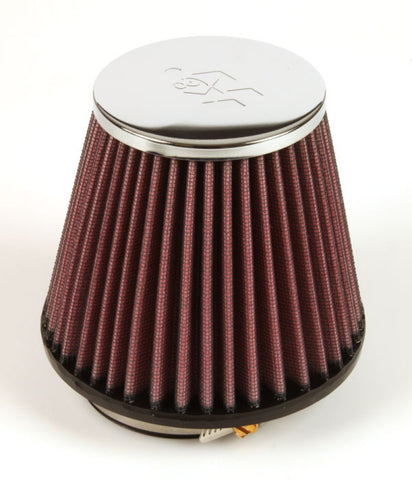 K&N Universal Chrome Filter 2.875in Flange ID / 5.188 Base OD / 3.5in Top OD / 4.438in Height - RC-4570