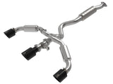 aFe 23-24 Toyota GR Corolla L3 1.6L (t) Gemini XV 3in to 2-1/2in Cat Back Exhaust w/ Black Tips - 49-36070-B