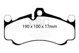 EBC 10-12 Porsche 911 (997) (Cast Iron Rotor only) 3.8 GT3 Redstuff Front Brake Pads - DP32094C