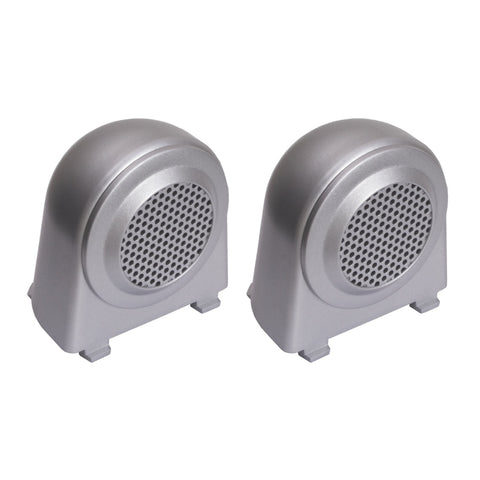 Rugged Ridge 07-10 Jeep Wrangler JK Silver Tweeter Speaker Enclosures - 11151.11