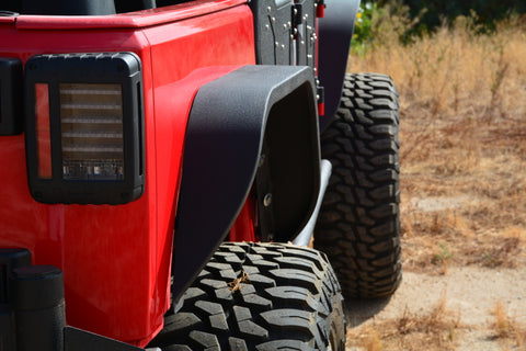 DV8 Offroad 07-18 Jeep Wrangler JK Front & Rear Slim Fenders - FENDB-06