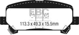 EBC 15+ Chevrolet Colorado 2.5 Yellowstuff Rear Brake Pads - DP43045R