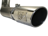 aFe MACHForce XP Exhaust Cat-Back SS-409 4in Polished Tip 11-12 Ford F-150 EcoBoost V6-3.5L (tt) - 49-43041-P