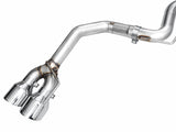 AWE 2024 Ford Mustang Dark Horse S650 RWD Track Edition Cat-Back Exhaust w/ Quad Chrome Silver Tips - 3020-42375
