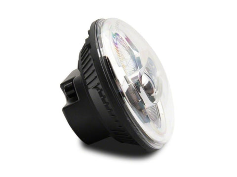 Raxiom 97-18 Jeep Wrangler TJ & JK Axial 7-In LED Headlights w/ DRL- Chrome Housing (Clear Lens) - J155569