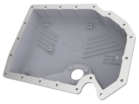 aFe 05-19 VW 1.8L/2.0L w/ Oil Sensor Engine Oil Pan Raw POWER Street Series w/ Machined Fins - 46-71210A