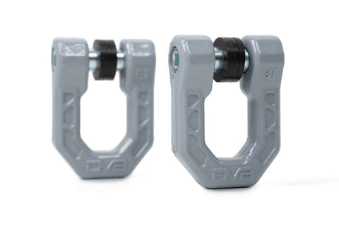 DV8 Offroad Elite Series D-Ring Shackles - Pair (Gray) - UNSK-01GR