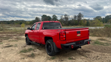 Fishbone Offroad 07-18 Chevrolet Silverado 1500/2500/3500 Double Cab Oval Side Steps -Black Textured - FB21382