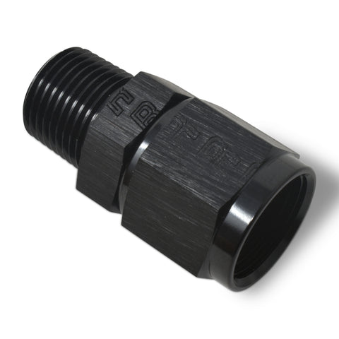 Russell Performance -6 AN Straight Female to 1/8in Male NPT Fitting (Black) - 614215