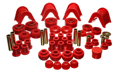 Energy Suspension 73-79 Ford F-150 Pickup w/ 2 Degree C-Bushing Red Hyper-Flex Master Bushing Set - 4.18106R