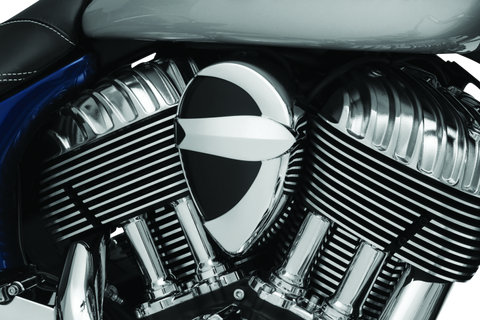 Kuryakyn Horn Cover John Shope Series Chrome - 5697