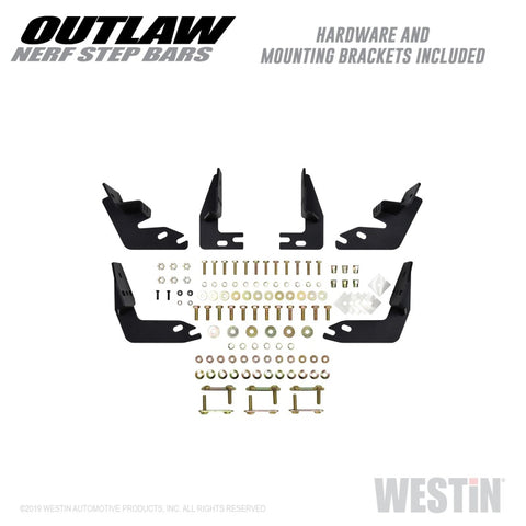 Westin 09-18 Dodge RAM 1500 Crew Cab Outlaw Nerf Step Bars - 58-53565