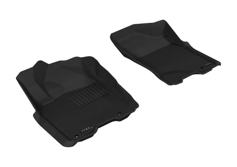 3D MAXpider 2009-2015 Nissan Titan King/Crew Cab Kagu 1st Row Floormat - Gray - L1NS06311501