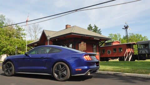 Corsa 2015-2017 Ford Mustang EcoBoost 2.3T Sport 3in Cat-Back Dual Rear Exit Polished Tips - 14343