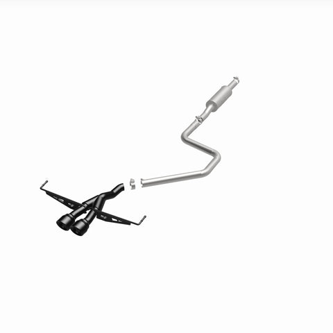 MagnaFlow 2019 Hyundai Veloster 1.6L 2.5in Center Exit Stainless Steel Cat-Back Exhaust w/Blk Tips - 19455