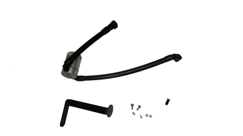 J&L 15-17 Ford F-150 5.0L Oil Separator 3.0 PCV Side - Clear Anodized - 3132P-C