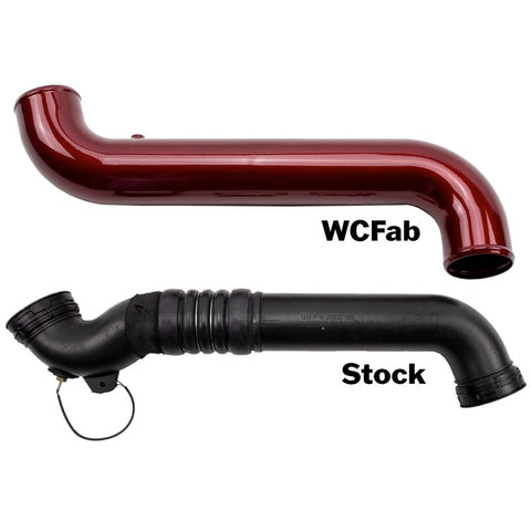 Wehrli 11-16 Duramax LML Passenger Side 3.5 in. Intercooler Pipe - Gloss Black - WCF100682-GB