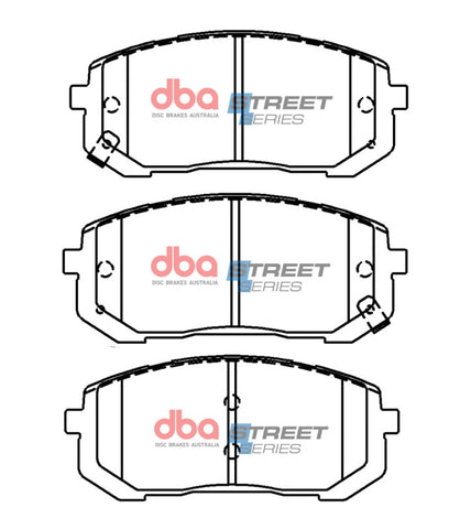DBA 18-20 Hyundai Elantra GT (w/280mm Front Rotor/EPB / Excl Sport) Front Street Series Brake Pads - DB15138SS