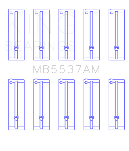 King Ford/Kia/Mazda DOHC 16 Valve/SOHC 8 Valve/SOHC 16 Valve (Size STD) Main Bearing Set - MB5537AM