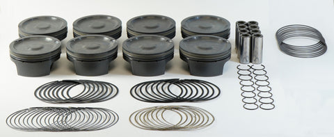 Mahle MS Piston Set GM LS 427ci 4.125in Bore 4in Stk 6.125in Rod .927 Pin -25cc 9.9 CR Set of 8 - 930221825